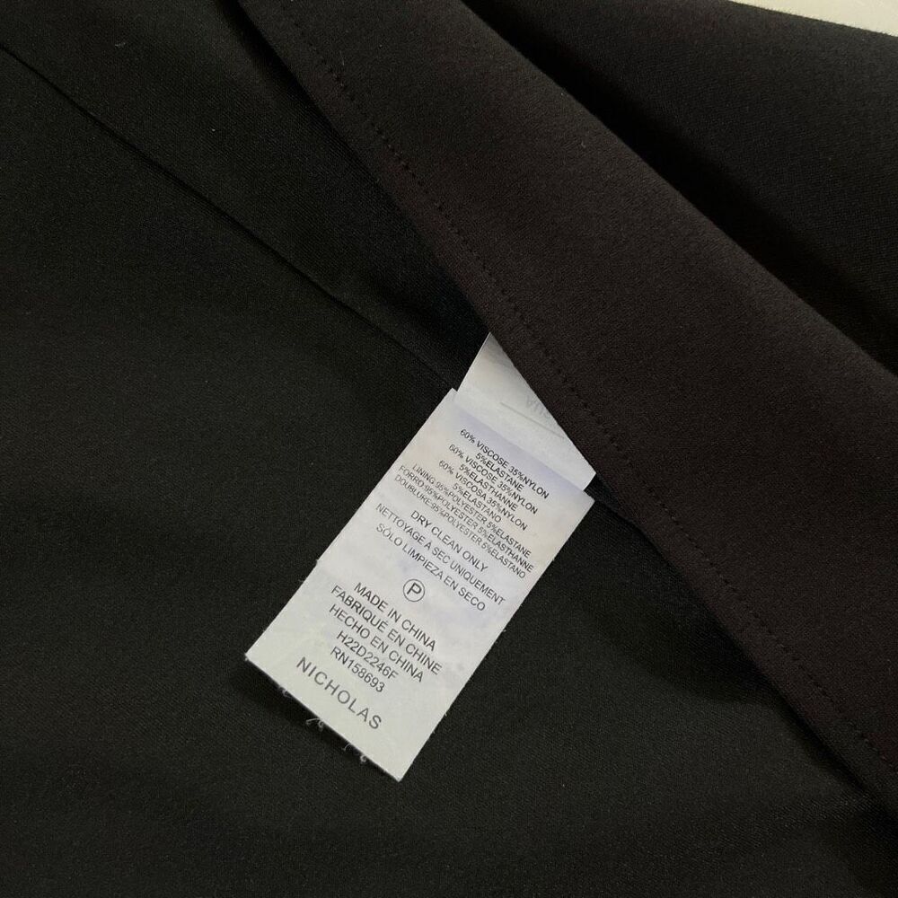 NICHOLAS Tena Deep V Sweetheart Gown in Black - Picture 9 of 10